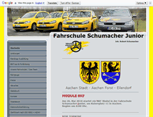 Tablet Screenshot of fahrschule-schumacher-junior.de